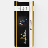 Banderoles Diplôme Noir traditionnel (Vertical)