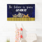 Banderoles DIPLÔME, Retraite, Etc. (En situation)