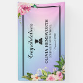 Banderoles Diplômé rose de Wreath (Vertical)