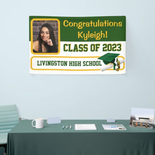 Banderoles Diplôme Vert & Or (Salon professionnel)