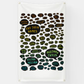 Banderoles dire leurs noms arc-en-ciel (Vertical)