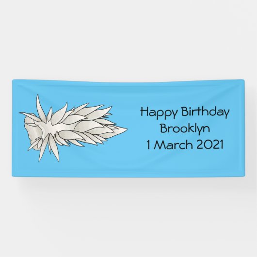 Banderoles Dirona albolineata nudibranche dessin animé (Horizontal)