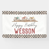 Dirt Bike Banner, Dirt bike party signe