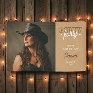 Banderoles Dirty Quarty Western Rodeo Photo 40e anniversaire