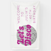 Banderoles Disco Anniversaire / Bachelorette (Vertical)