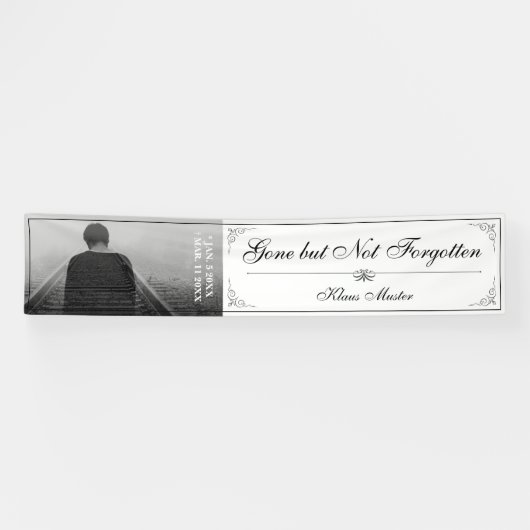Banderoles Disparu mais pas oublié - Classique (Horizontal)