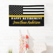 Banderoles Dispatcher Thin Gold Line Retraite personnalisée (En situation)