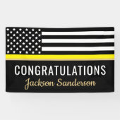 Banderoles Dispatcher Yellow Line Félicitations Retraite (Horizontal)