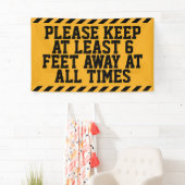 Banderoles Distances sociales de six pieds (En situation)