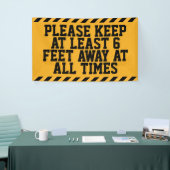 Banderoles Distances sociales de six pieds (Salon professionnel)