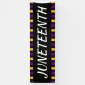 Banderoles Dix-septième célébration de la liberté noire viole (Vertical)
