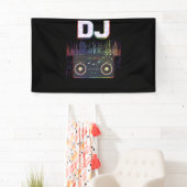 Banderoles Dj Music Lover Music Player Sound Cool (En situation)