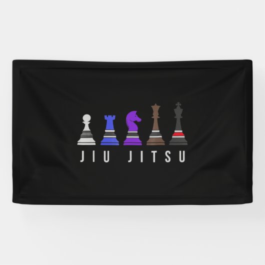 Banderoles djiu jitsu    entraînement, cadeau bjj avec texte. (Horizontal)