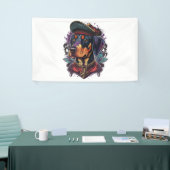 Banderoles Dobermann Dog Pirate (Salon professionnel)