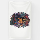 Banderoles Dobermann Dog Pirate (Vertical)