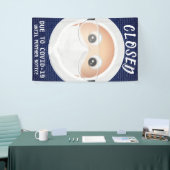 Banderoles Docteur Emoji | Entreprise fermée (Salon professionnel)