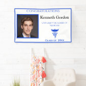 Banderoles Docteur en Diplôme Caduceus Purple Université NYU (En situation)