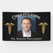 Banderoles Docteur en école Médicale Infirmière Dentiste Grad (Horizontal)