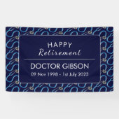 Banderoles Docteur Stethoscope Parti de retraite (Horizontal)