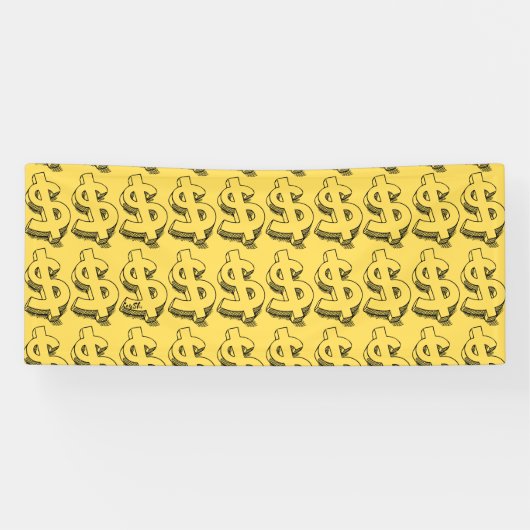 Banderoles dollar or (Horizontal)