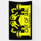 Banderoles Don De Libération De La Prison Hors Prison (Vertical)