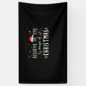 Banderoles Don De Noël Croyez En La Magie De Noël (Vertical)