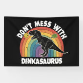 Banderoles Don’t Mess With Dinkasaurus Pickleball (Horizontal)