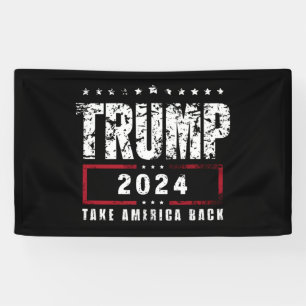 Banderoles Donald Trump 2024 Reprenez l'Amérique Élection