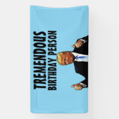 BANDEROLES DONALD TRUMP FUNNY ANNIVERSAIRE BANNER DE FÊTE (Verticale)