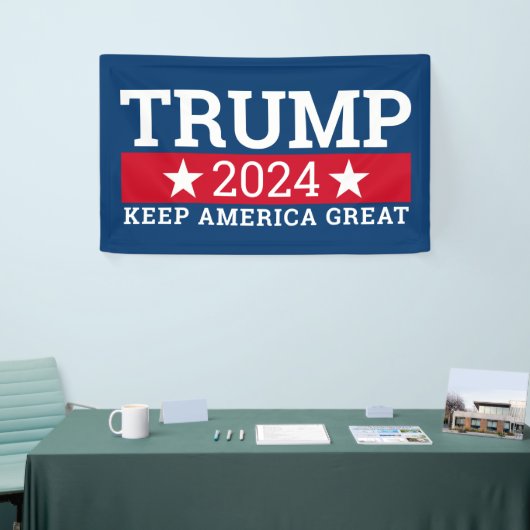 Banderoles Donald Trump PEUT CHANGER D'ANNÉE À Garder l'Améri (Salon professionnel)
