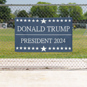 Banderoles Donald Trump Président 2024 Bold Blue