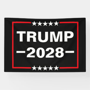 Banderoles Donald Trump Président 2028