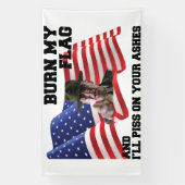 Banderoles Don't burn my flag (Verticale)