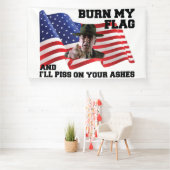 Banderoles Don't burn my flag (Insitu)
