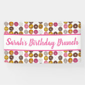 Banderoles Donut Doughnut Fête Anniversaire Brunch Vente de p (Horizontal)