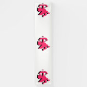 Banderoles Double Cupid Saint-Valentin 2.5x12 Vinyle (Vertical)