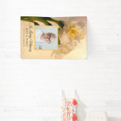 Banderoles Double Daffodiles Blanches Célébration de la vie f (Insitu)