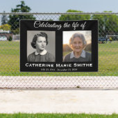 Banderoles Double Image Funéraire ou Mémorial (Insitu)