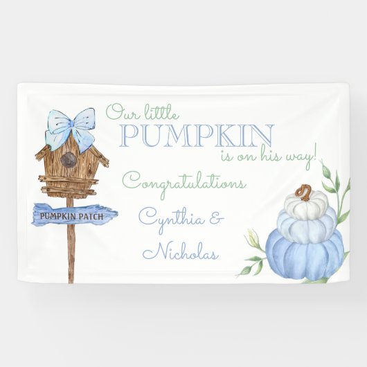 Banderoles Douce Fête de Naissance pour Petit Garçon au Patch (Horizontal)