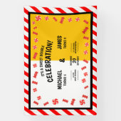 Banderoles Douce Fête d'Enfants Candy Double Anniversaire Per (Verticale)