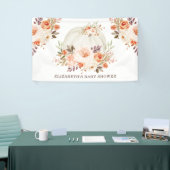 Banderoles Douce Fleur de Pêche Rose Automne Fête de Bébé Cit (Salon professionnel)