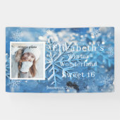 Banderoles Douce merveille hivernale de flocon de neige de se (Horizontal)