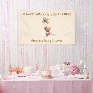 Banderoles Douce petite chose en route Fête de bébé neutre
