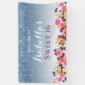 Banderoles Douceur personnalisée 16 | Parties scintillant de  (Vertical)