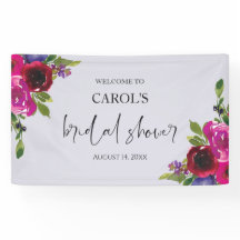 Douche de Mariée Fleurie Aquarelle Lavande Poussié