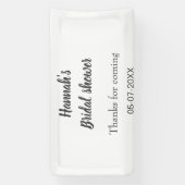 Banderoles Douche nuptiale ajouter le nom date année merci à (Verticale)