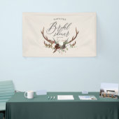 Banderoles Douche nuptiale fleurie rustique en cerf (Salon professionnel)