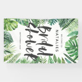 Banderoles Douche nuptiale tropicale de palmette et de (Horizontal)