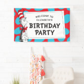 Banderoles Dr Seuss | Chat à la fête d'anniversaire du Casque (En situation)