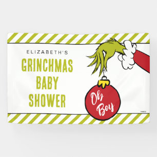 Banderoles Dr Seuss   Oh Boy Grinch Baby shower